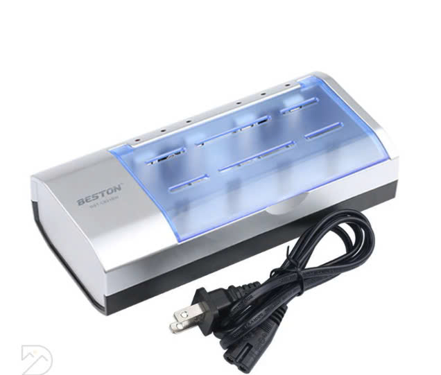 Sạc Pin Beston C821BW AA/AAA/C/D/9V Ni-Mh 6 Slot