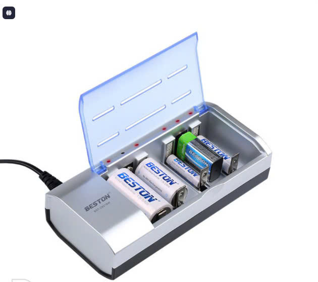 Sạc Pin Beston C821BW AA/AAA/C/D/9V Ni-Mh 6 Slot