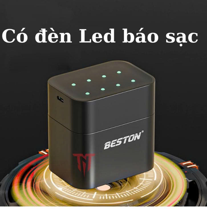 Hộp sạc pin AA AAA BESTON M7037 1.5V 8 khe mẫu mới USB-C dùng cho micro karaoke, máy ảnh, khóa cửa từ