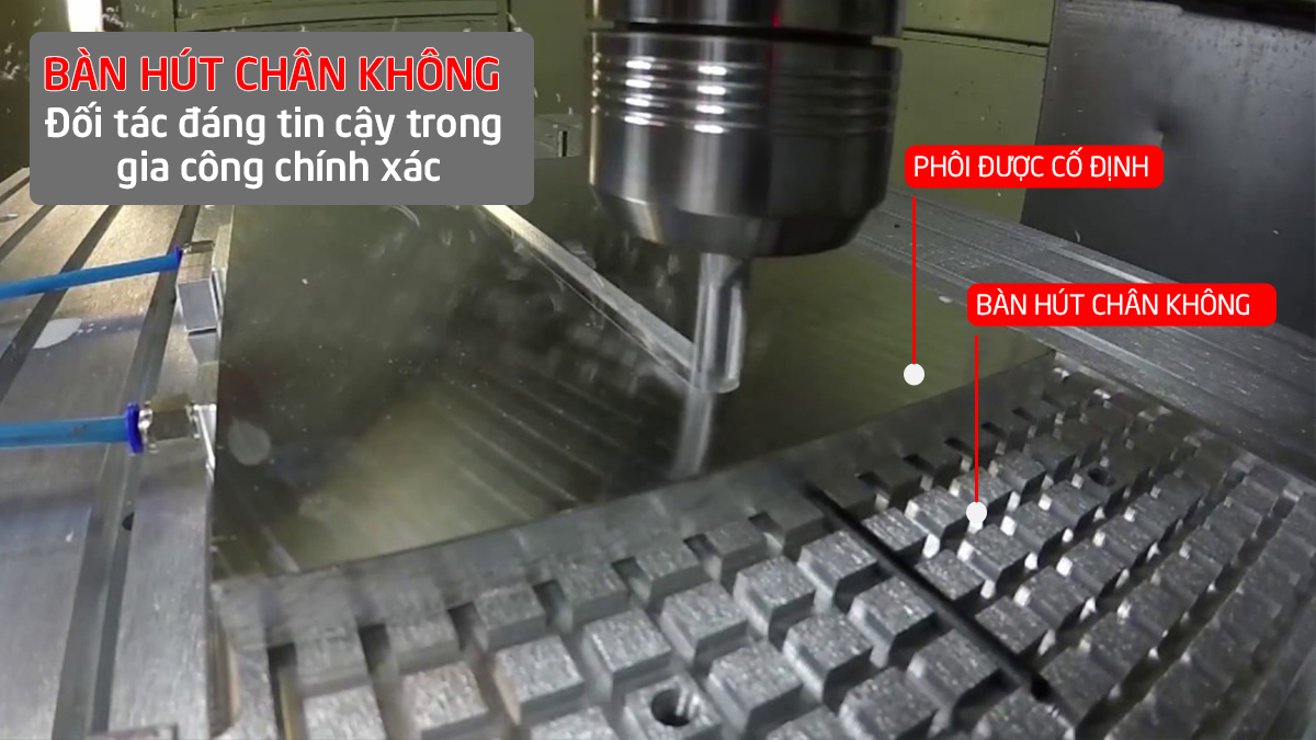 Bàn hút chân không CNC - Đối tác đáng tin cậy trong gia công chính xác