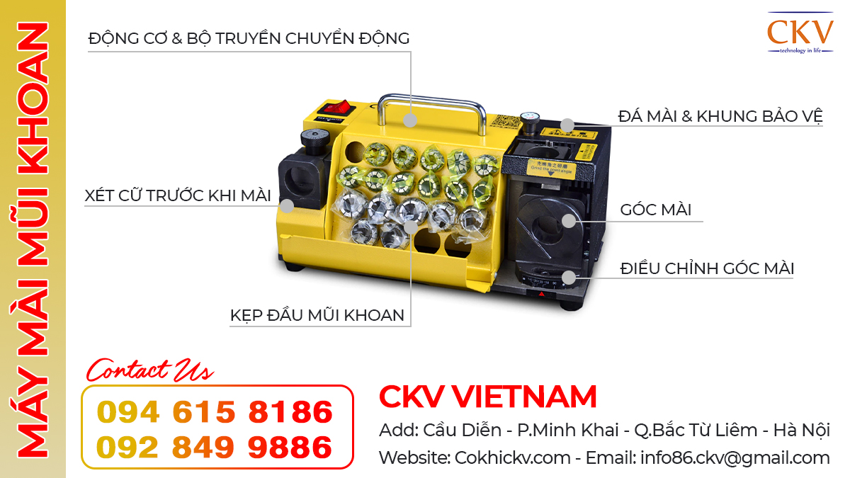 Cấu tạo & lưu ý khi sử dụng máy mài mũi khoan