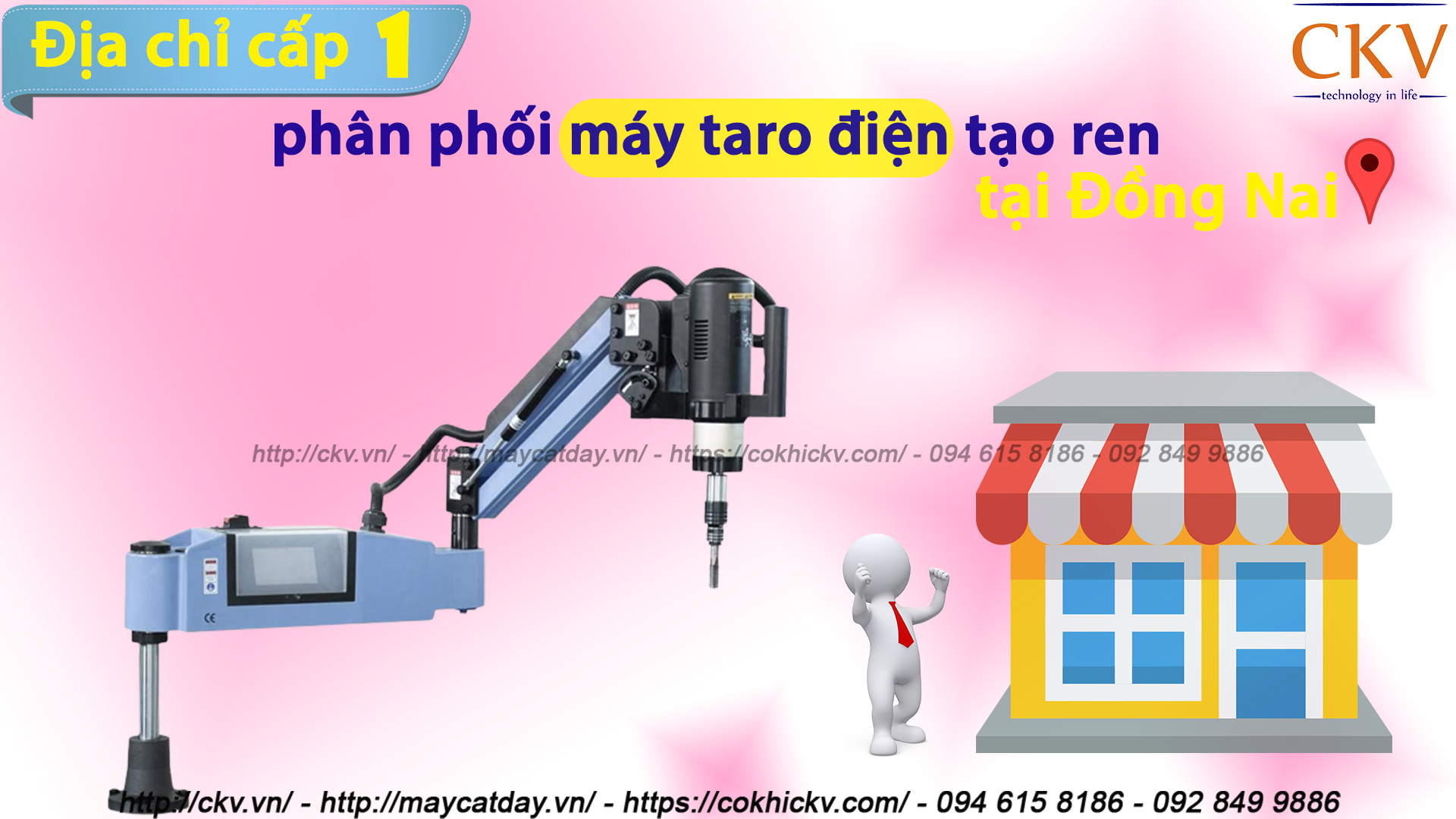 Đại lí cấp 1 phân phối máy taro điện tạo ren tại Đồng Nai