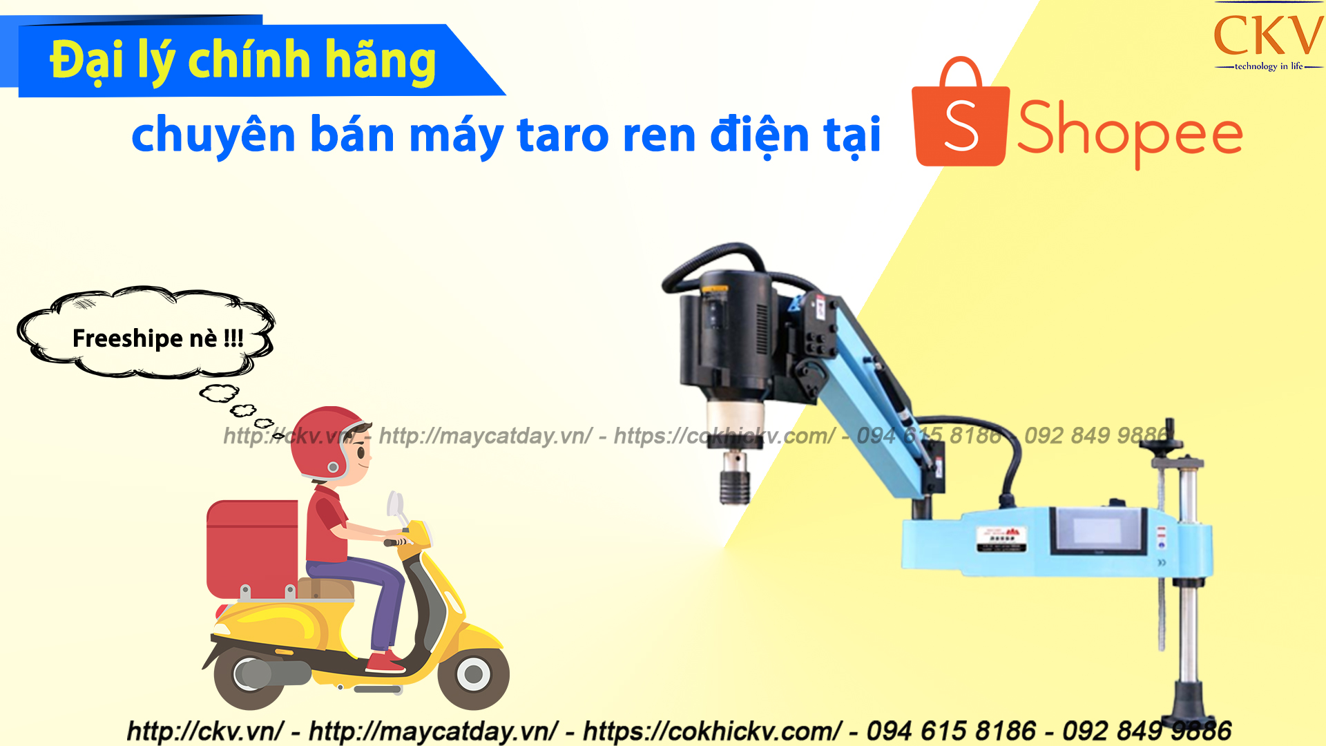 Đại lí chính hãng chuyên bán máy taro ren điện tại Shopee