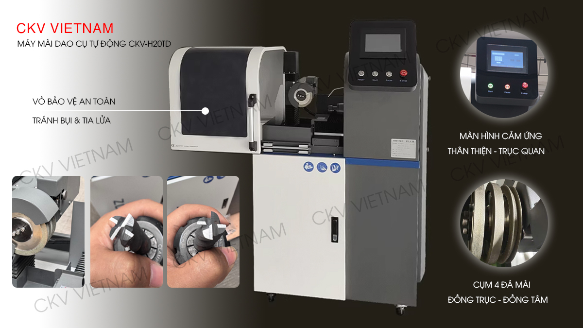 Giải pháp phục hồi dao cụ đỉnh cao với máy mài đa năng tự động CKV-H20TD