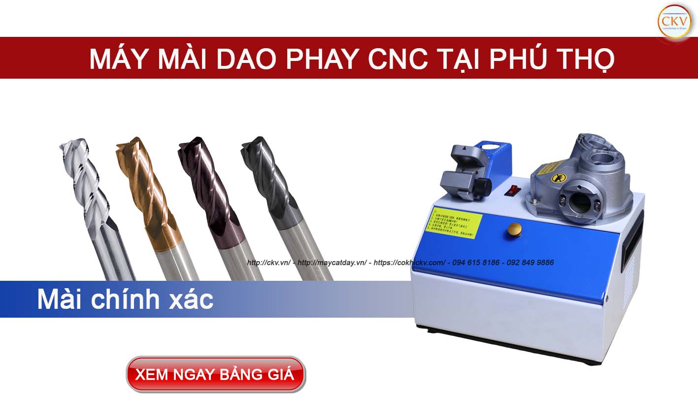 Đại lí máy mài dao phay CNC tại Phú Thọ miễn phí giao hàng tận nơi