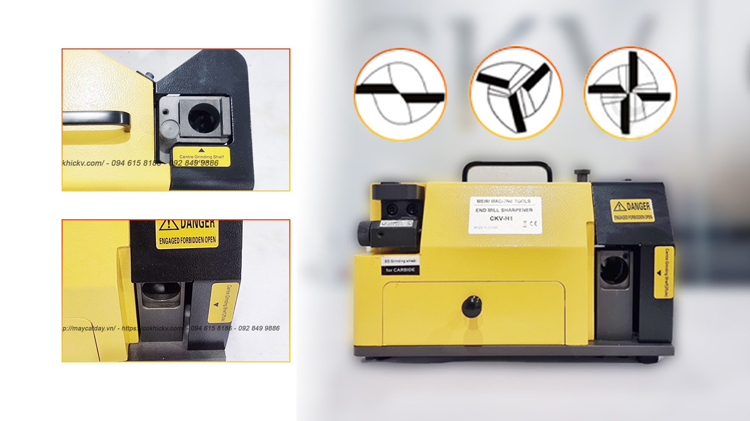 Hướng dẫn sử dụng máy mài dao phay ngón CNC chuyên dụng