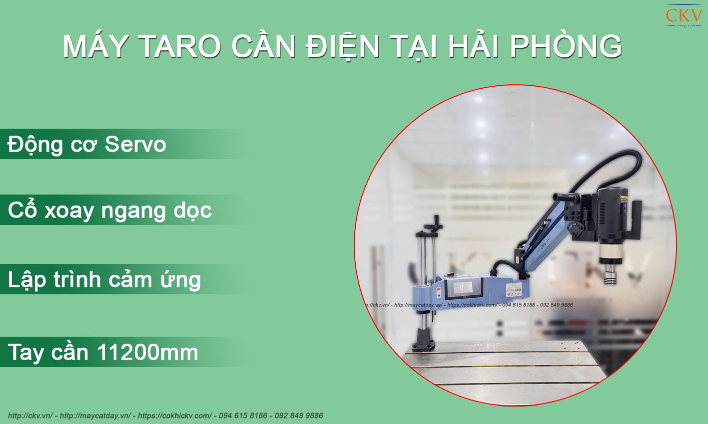 Máy taro cần điện tại Hải Phòng loại có cổ xoay và màn hình cảm ứng