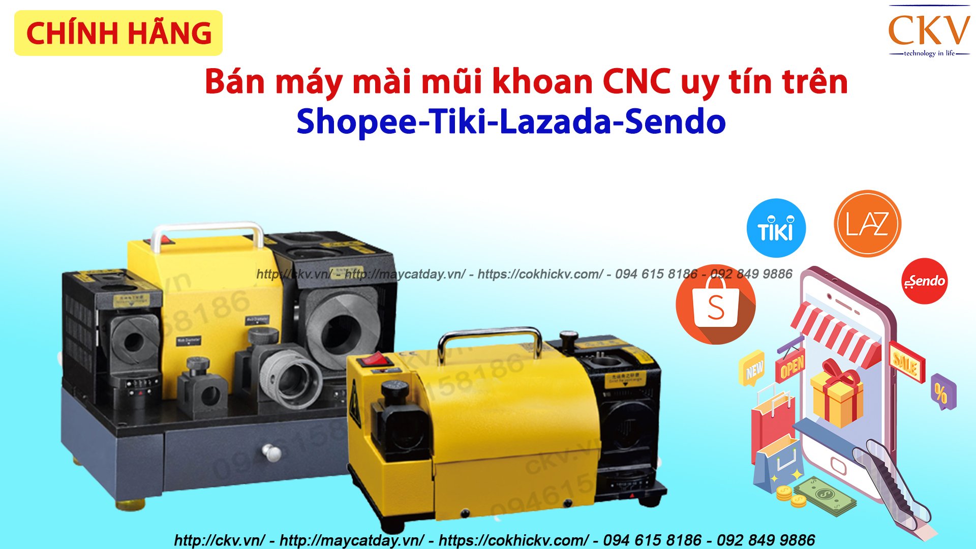Chính hãng bán máy mài mũi khoan CNC uy tín trên Shopee, Tiki, Sendo, Lazada