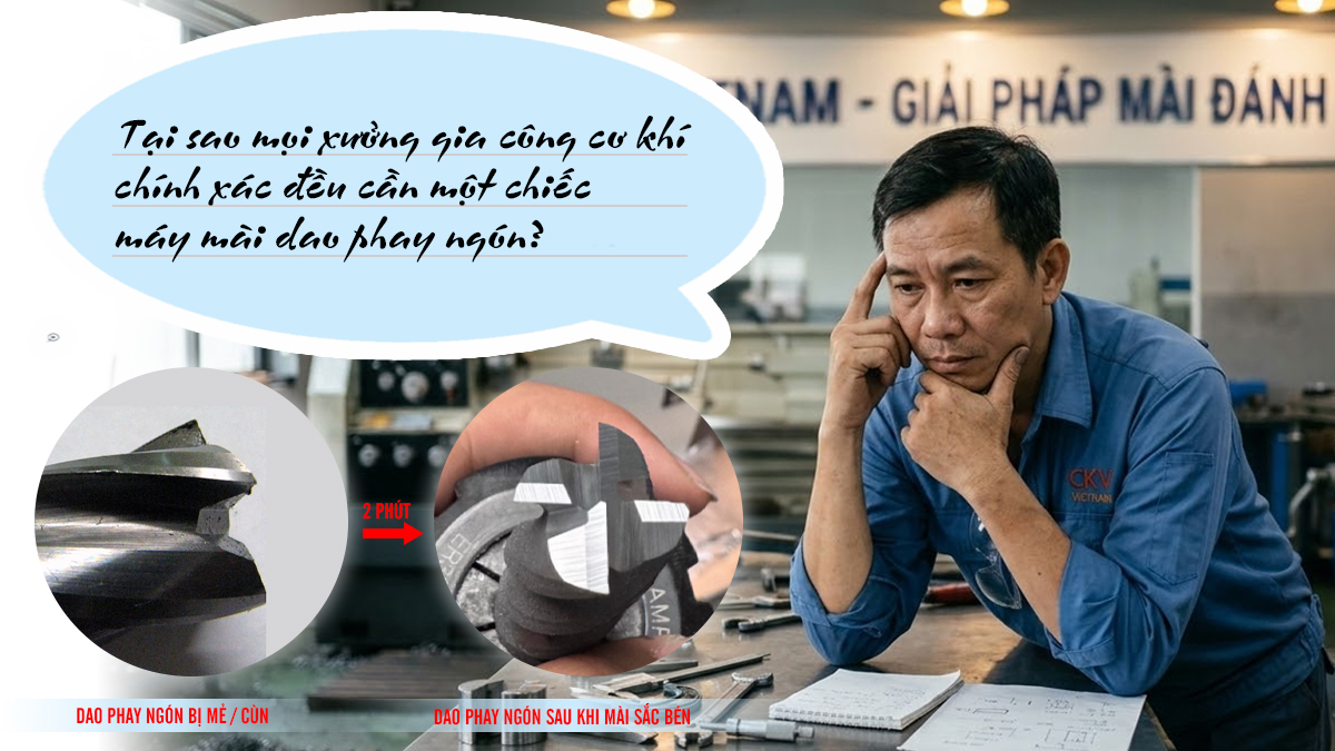 Tại sao mọi xưởng gia công cơ khí chính xác đều cần một chiếc máy mài dao phay ngón?