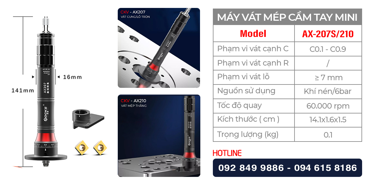 Ngoại quan & thông số kỹ thuật của CKV-AX207S/CKV-AX207/CKV-AX210