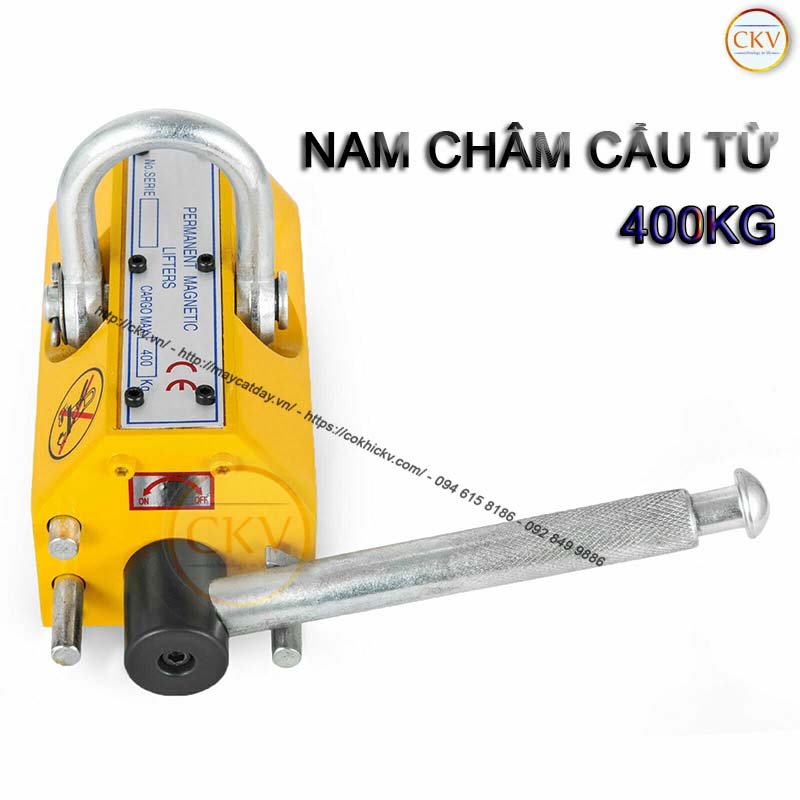 Cẩu từ có gạt tay để hút nhả loại 400kg