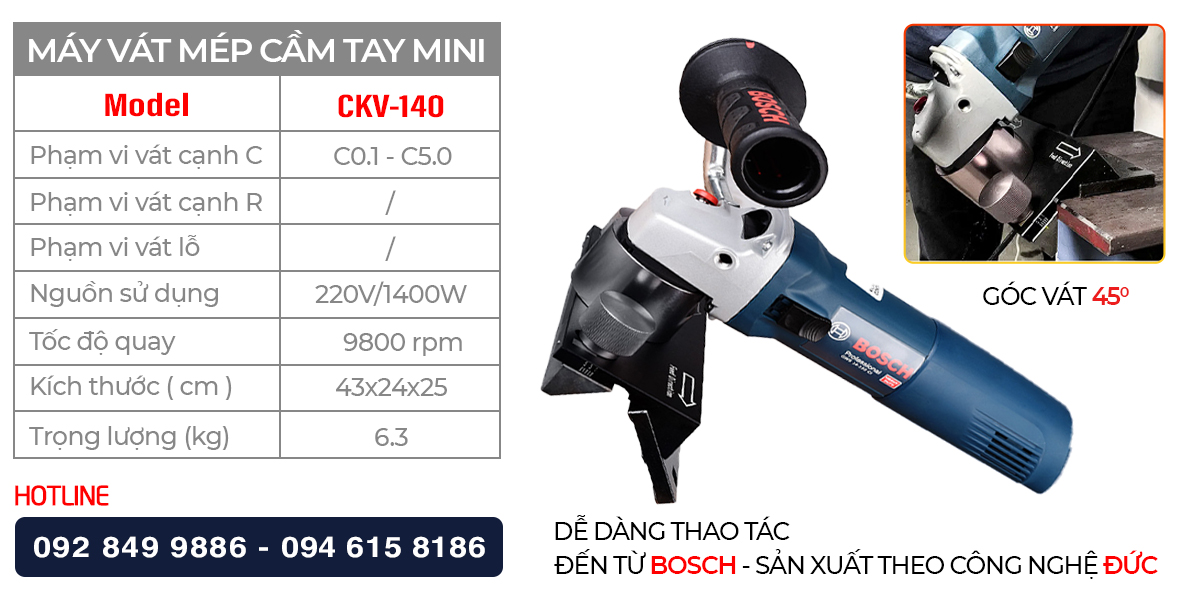 Ngoại quan & thông số kỹ thuật của CKV-140