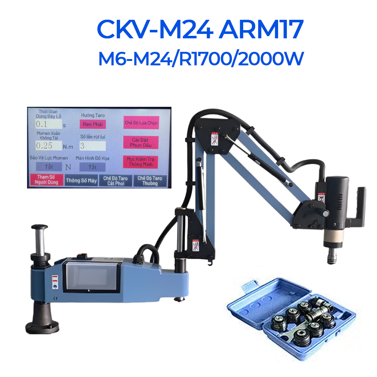 CKV-M24 ARM17 có bán kính làm việc 1700mm