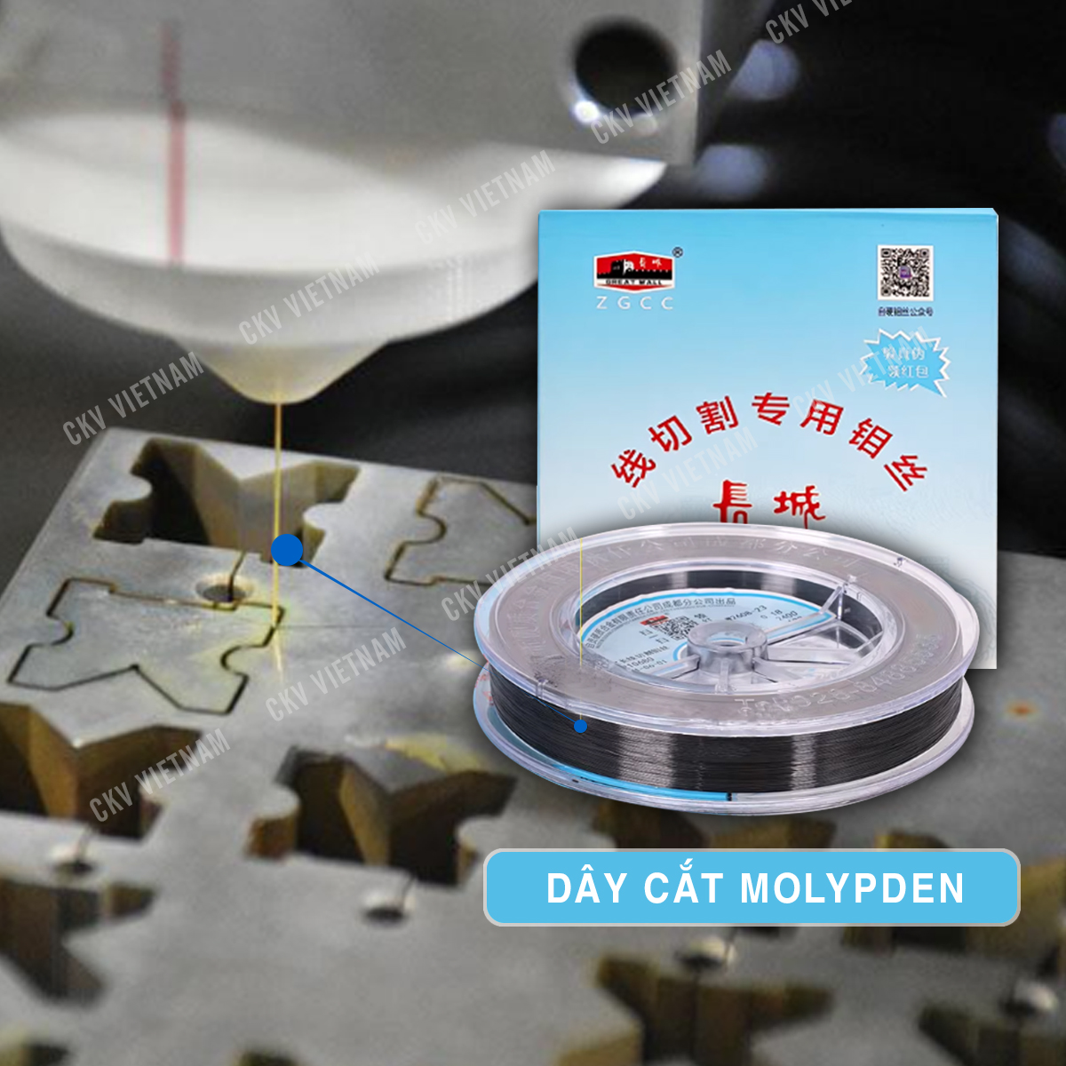Dây cắt Molypden cho máy cắt dây EDM | CKV VIETNAM