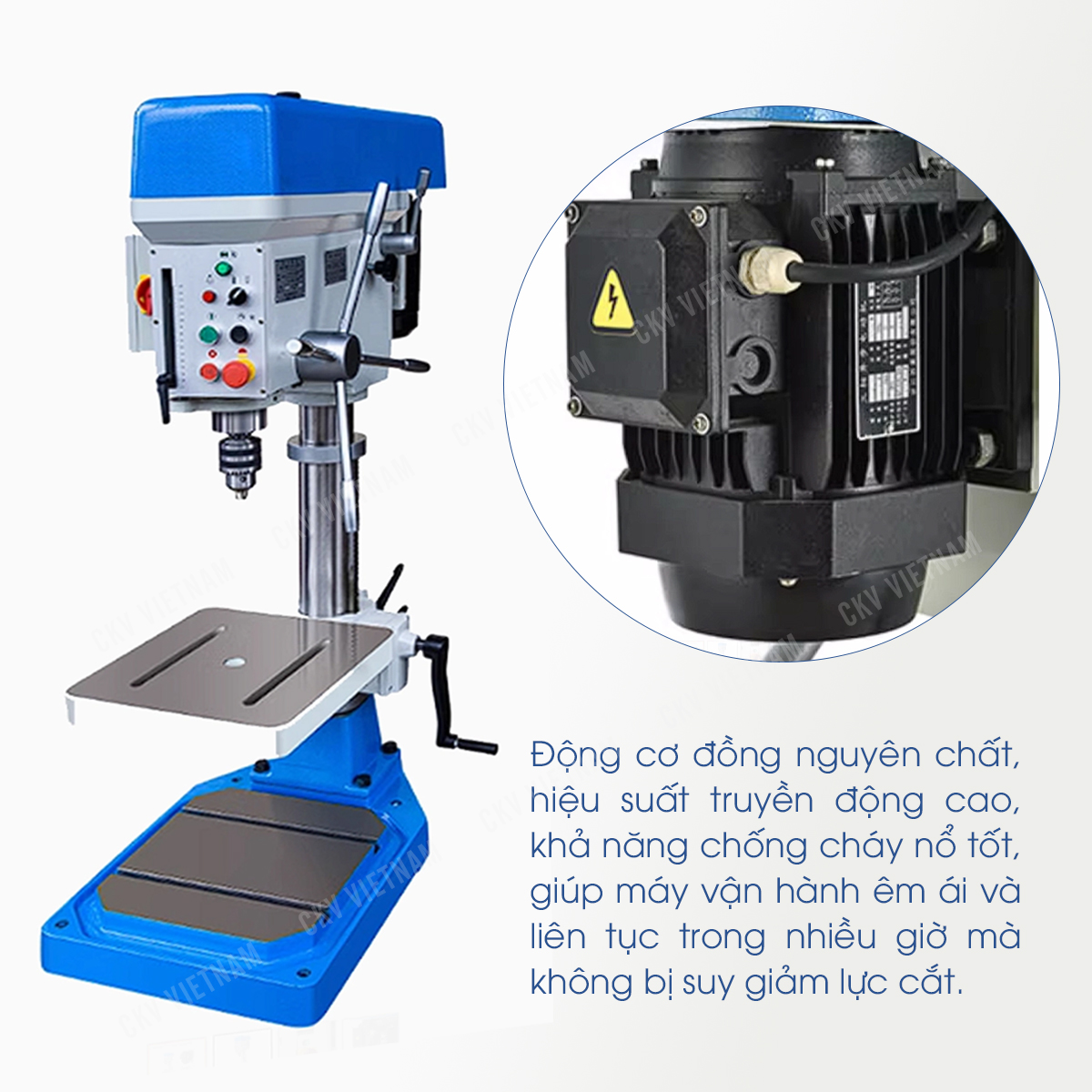 Động cơ đồng nguyên chất máy khoan bàn &amp; taro thủ công