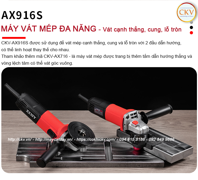 Máy vát mép điện đa chức năng giá ưu đãi CKV-AX916S