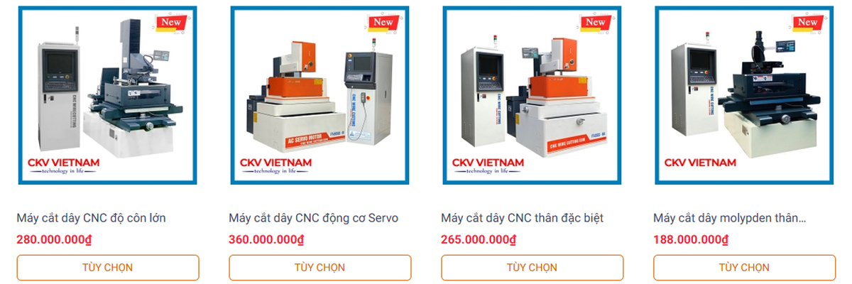 Một số dòng máy cắt dây tại CKV VIETNAM