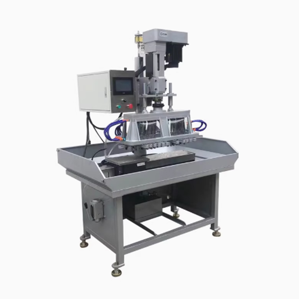 Máy khoan taro nhiều đầu cùng kệ đỡ
