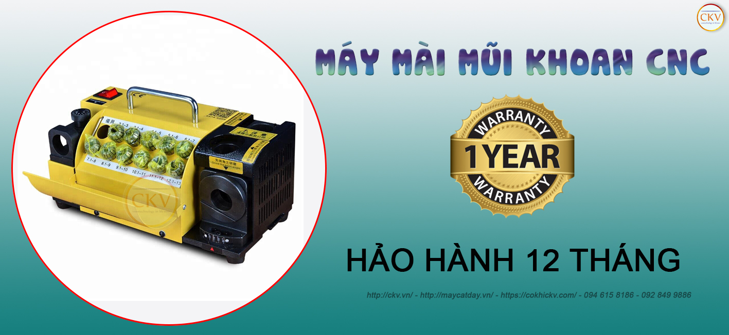 Máy mài mũi khoan CNC bảo hành chính hãng 12 tháng toàn quốc