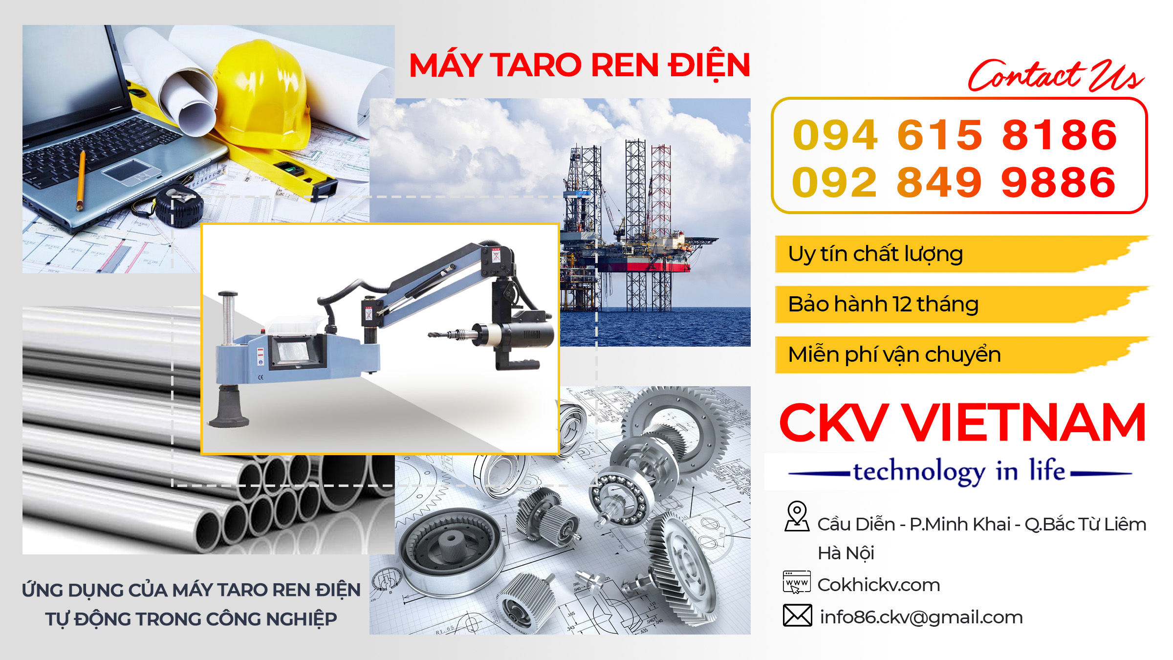 Ứng dụng của máy taro ren điện