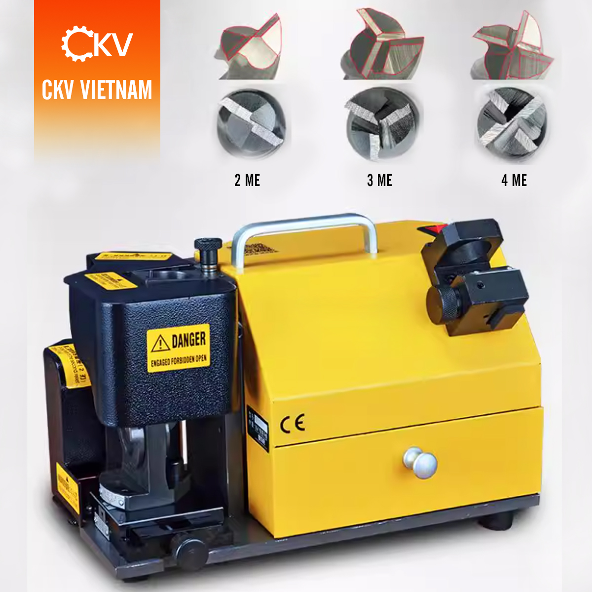 Máy mài dao phay ngón 2;3;4 me giá rẻ CKV