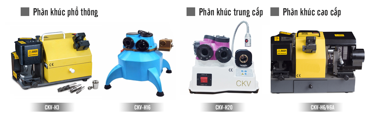 Một số dòng máy mài dao phay ngón trong các phân khúc tại CKV VIETNAM