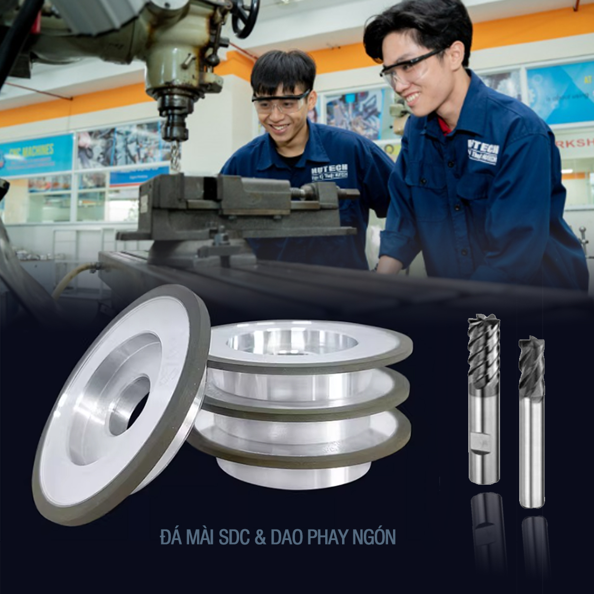 Đá mài SDC chuyên mài dao cụ phi kim & phi sắt