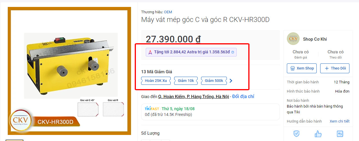Săn mã giảm giá trên Tiki