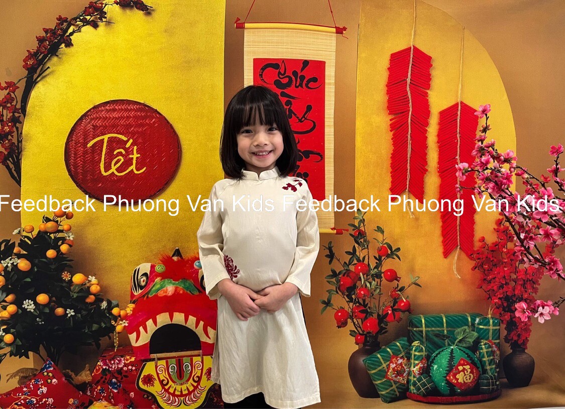 Feedback]Backdrop tết nhà em siêu xinh ạ^^ | Phuong Van Kids