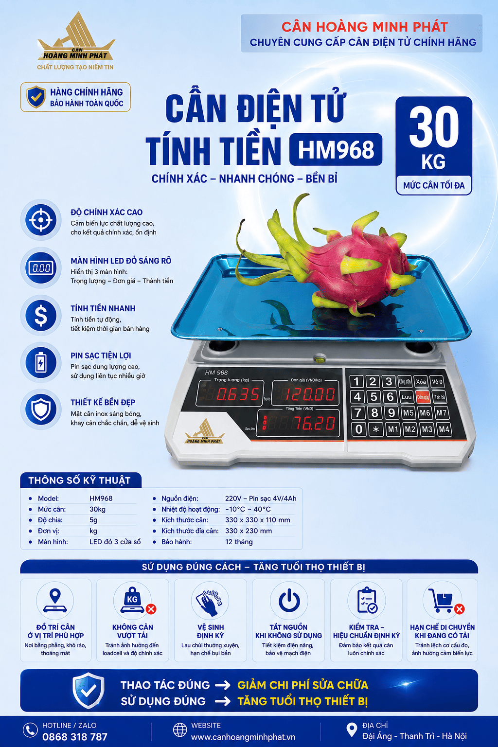 TẠI SAO NÊN DÙNG CÂN ĐIỆN TỬ TÍNH TIỀN CHO SẠP RAU CỦ, TẠP HÓA?