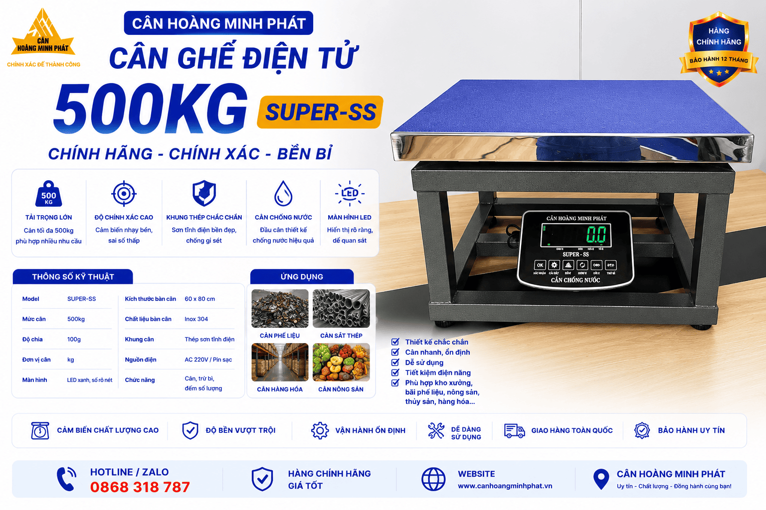 Cần mua cân ghế điện tử 500kg để cân phế liệu, sắt thép hàng chính hãng? Nên mua cân gì, ở đâu?