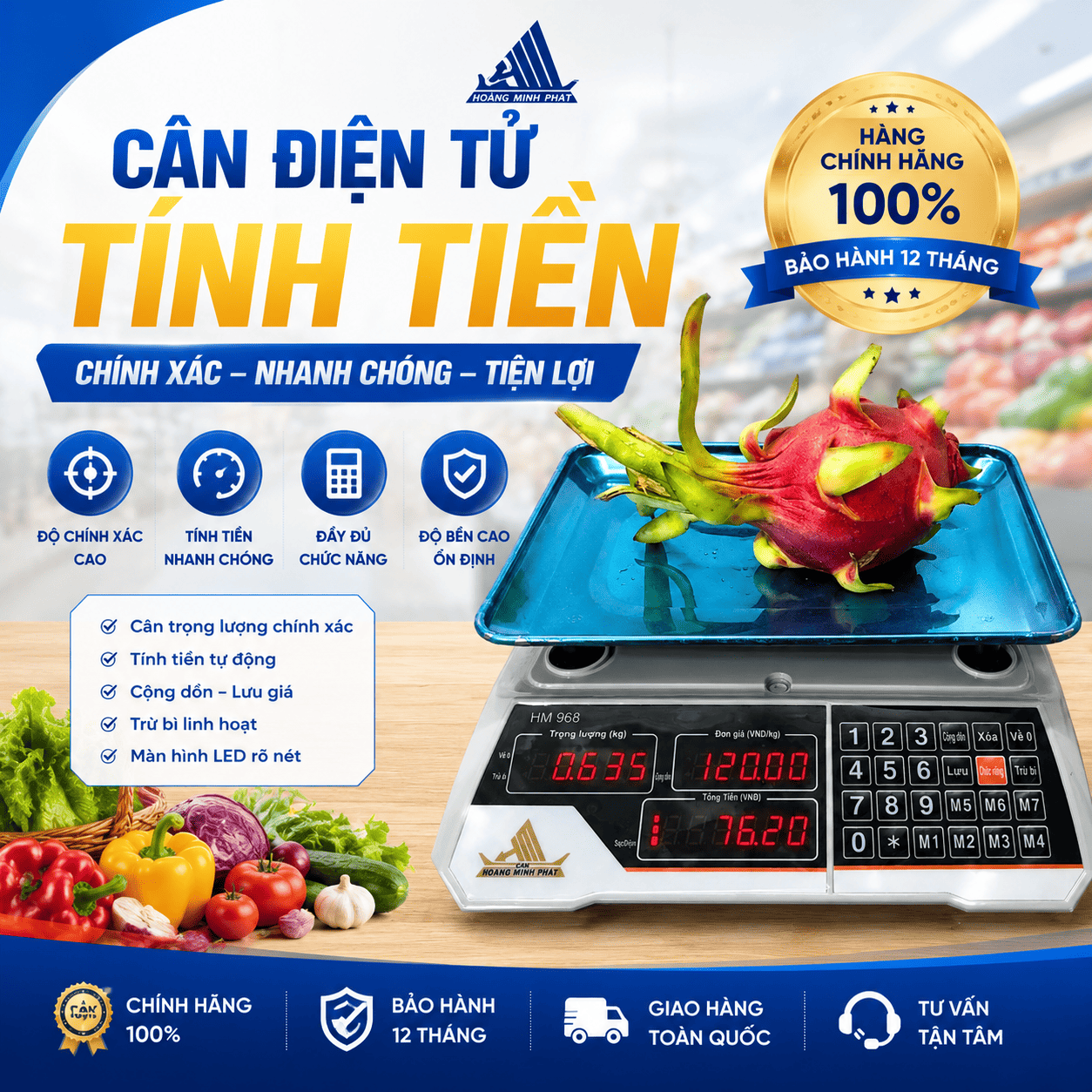 Cân điện tử tính tiền