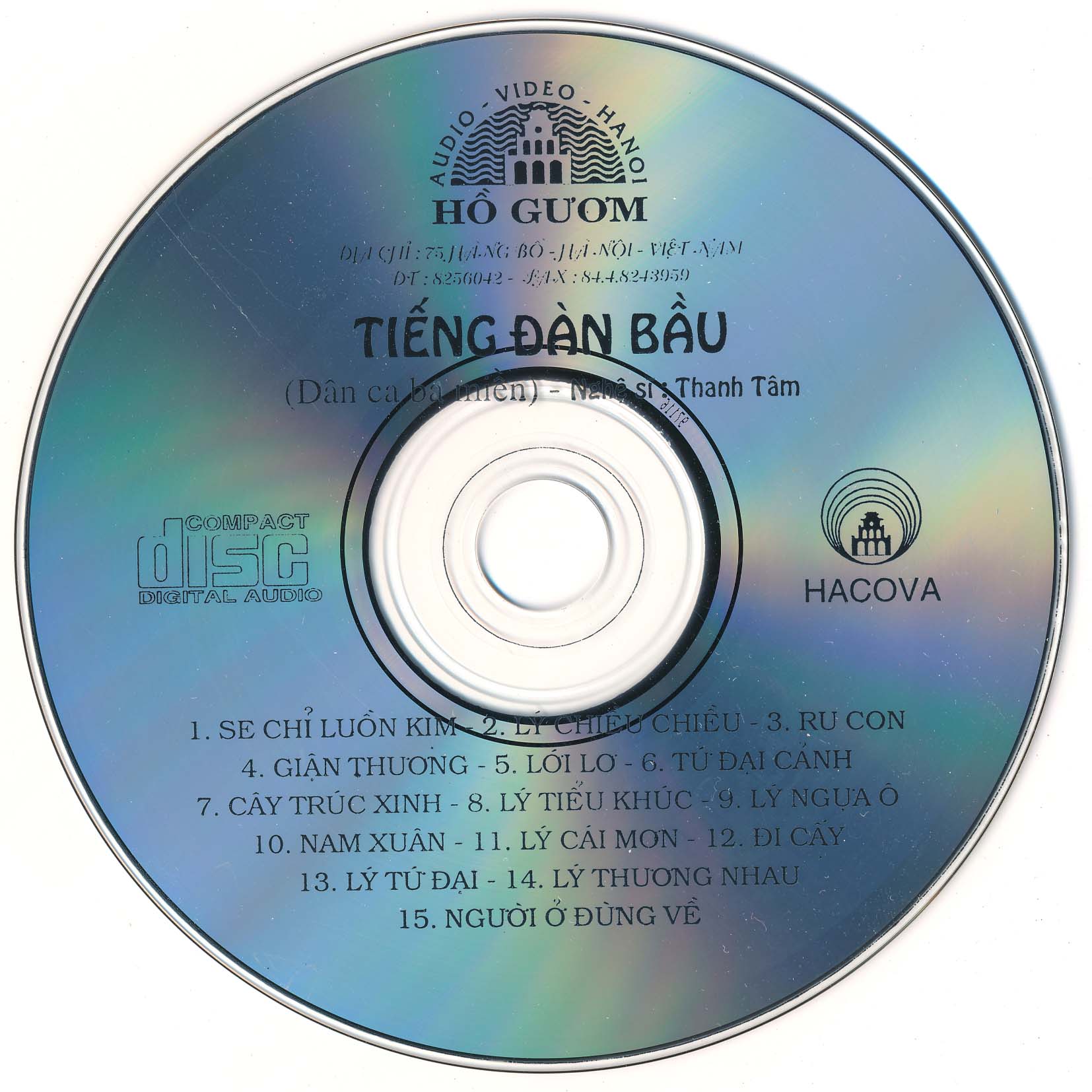 Hồ Gươm CD - Tiếng Đàn Bầu - Dân Ca 3 Miền - Thanh Tâm