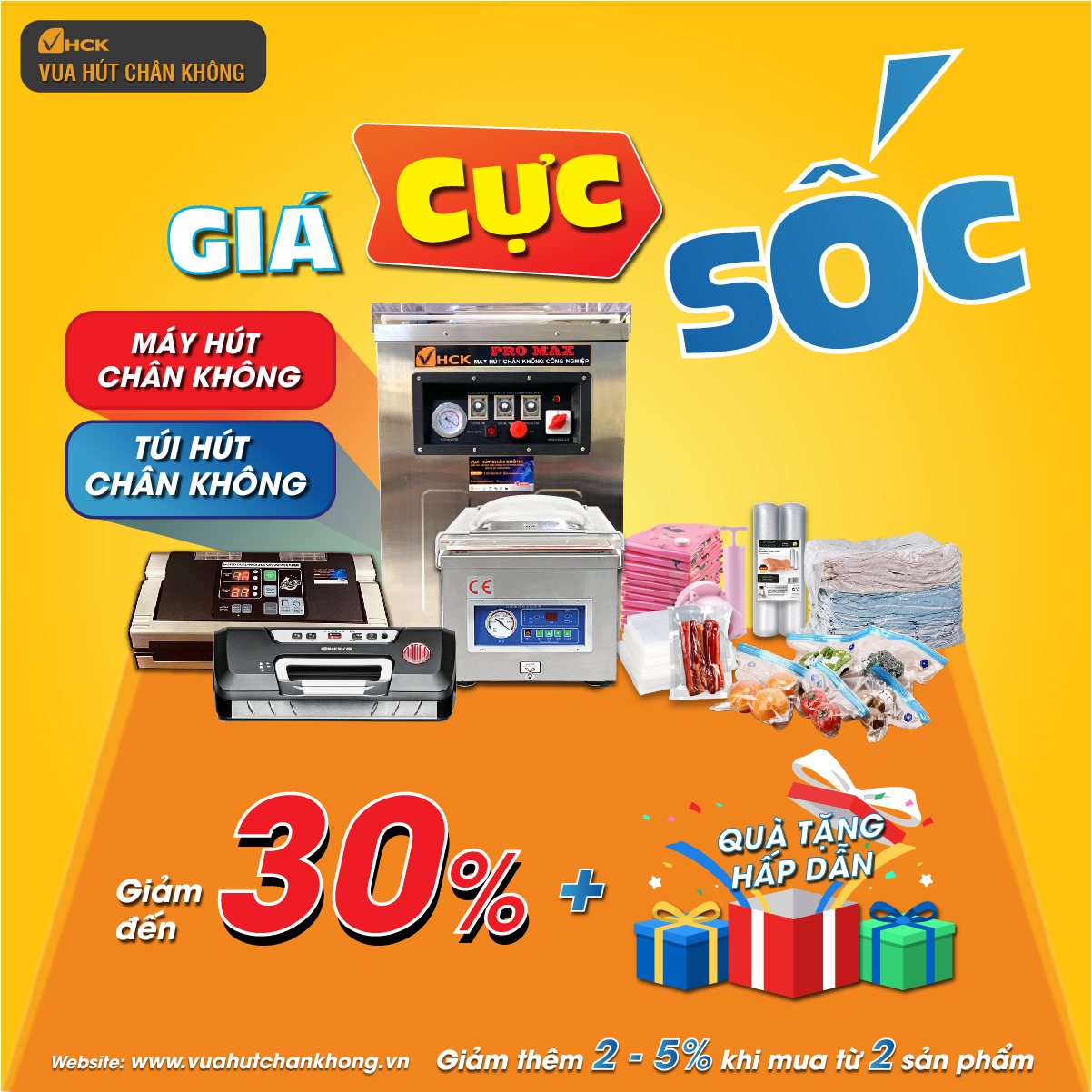 Voucher Khuyến Mãi Giảm Giá Tại Vua Hút Chân Không