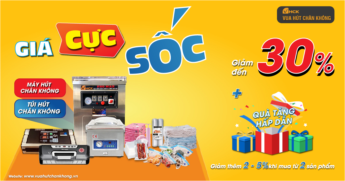 Vua hút chân không khuyến mại