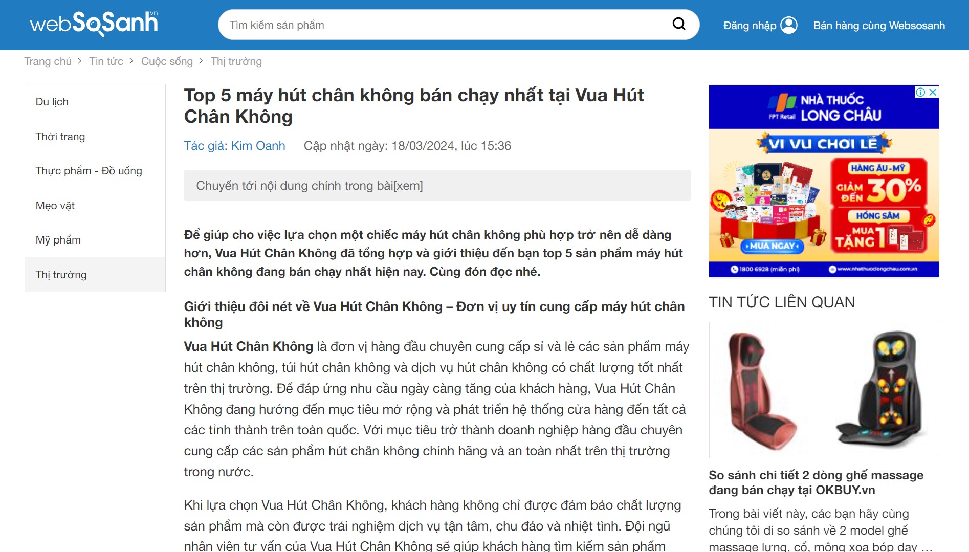 websosanh.vn vua hút chân không