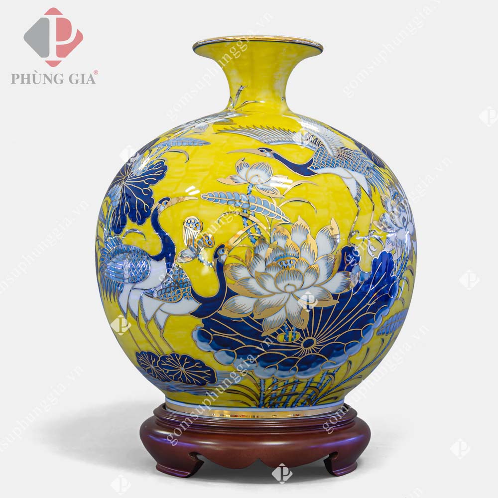 Bình Hút Lộc Vẽ Vàng