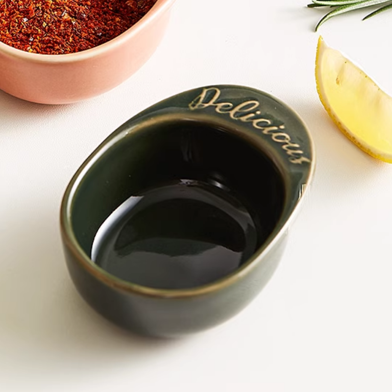 Đĩa đựng nước chấm hình quả bơ