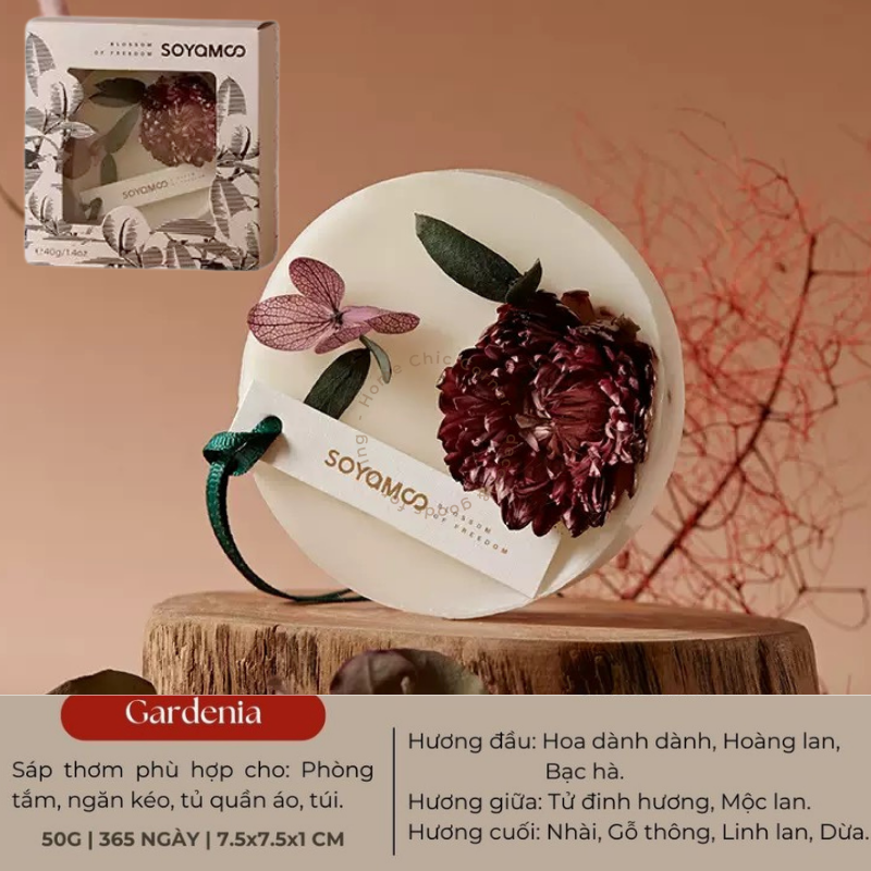 Sáp thơm khử mùi hoa khô Soyam by Citta