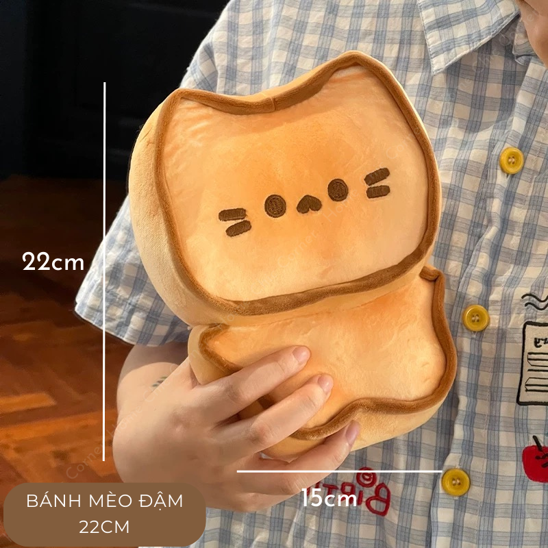 Gấu bông sandwich hình mèo, gấu bánh nướng, móc khoá hình mèo