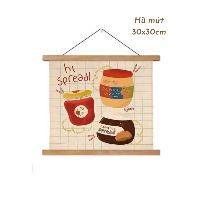 Tranh treo tường canvas khung gỗ decor