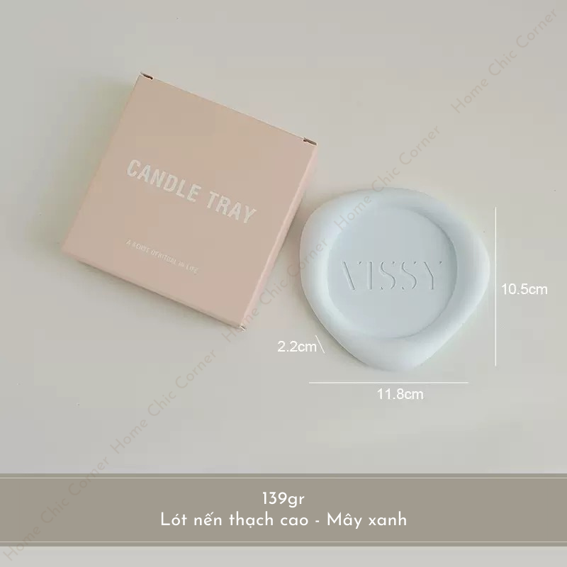 Lót nến thạch cao pastel