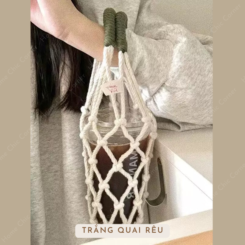 Túi lưới thừng đựng cốc