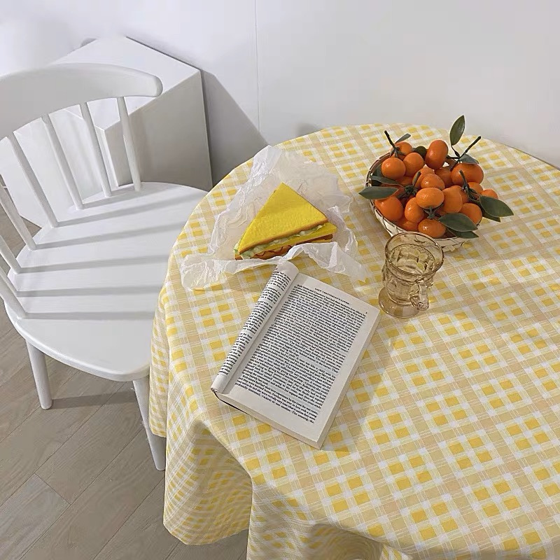 Khăn bàn caro kẻ sọc phụ kiện chụp ảnh picnic phong cách Hàn quốc