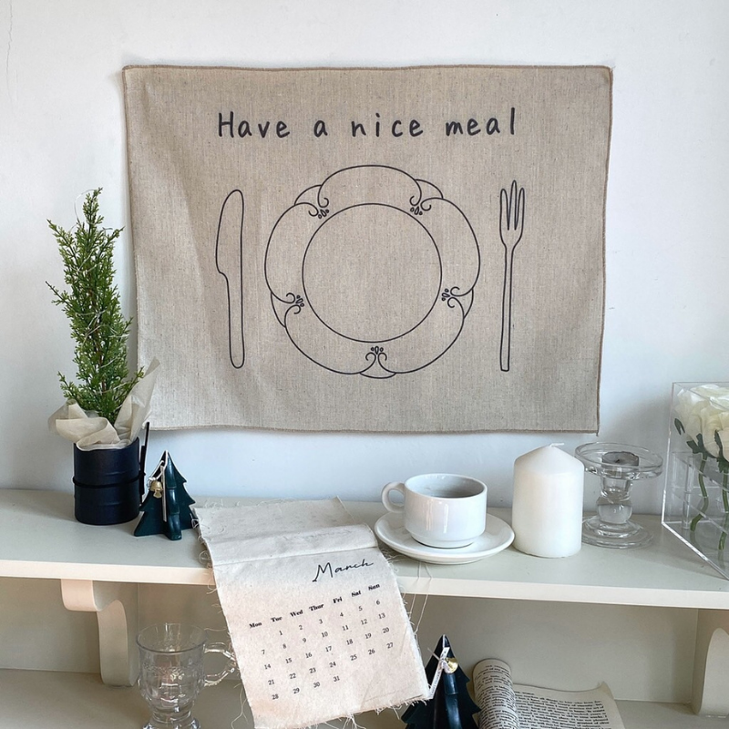 Tranh vải canvas trang trí tường, trang trí bàn ăn, phụ kiện chụp ảnh