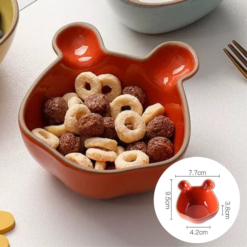 Đĩa sứ chén đựng nước chấm hoạt hình