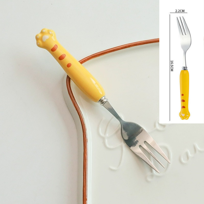 Muỗng nĩa hình chân mèo cute