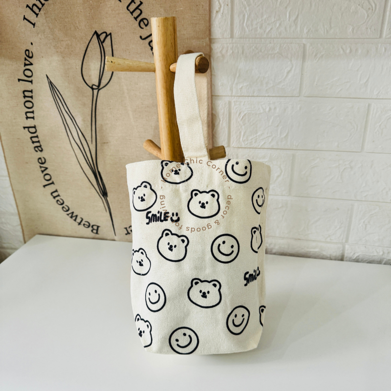 Túi vải canvas mini đựng đồ đa năng