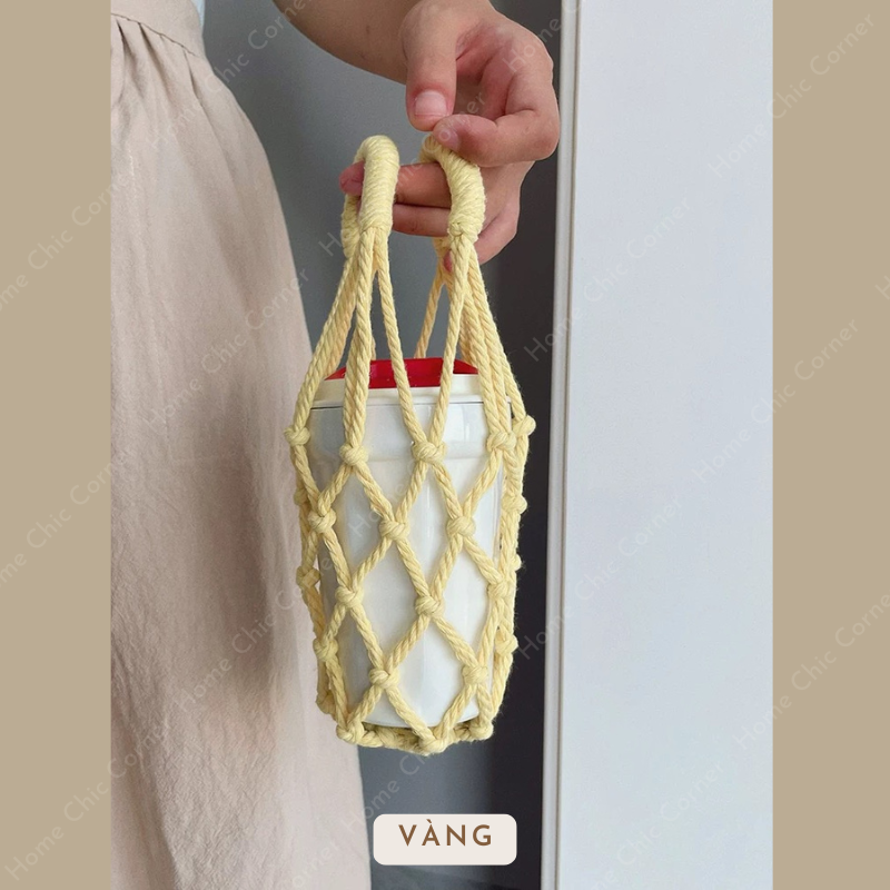 Túi lưới thừng đựng cốc