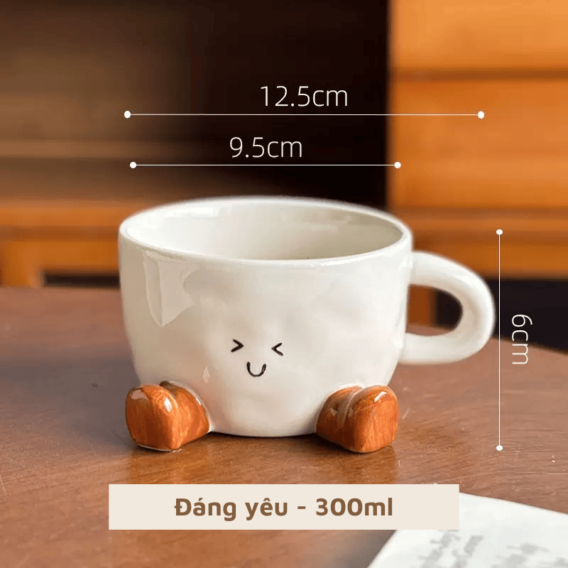 Cốc sứ biểu cảm dễ thương